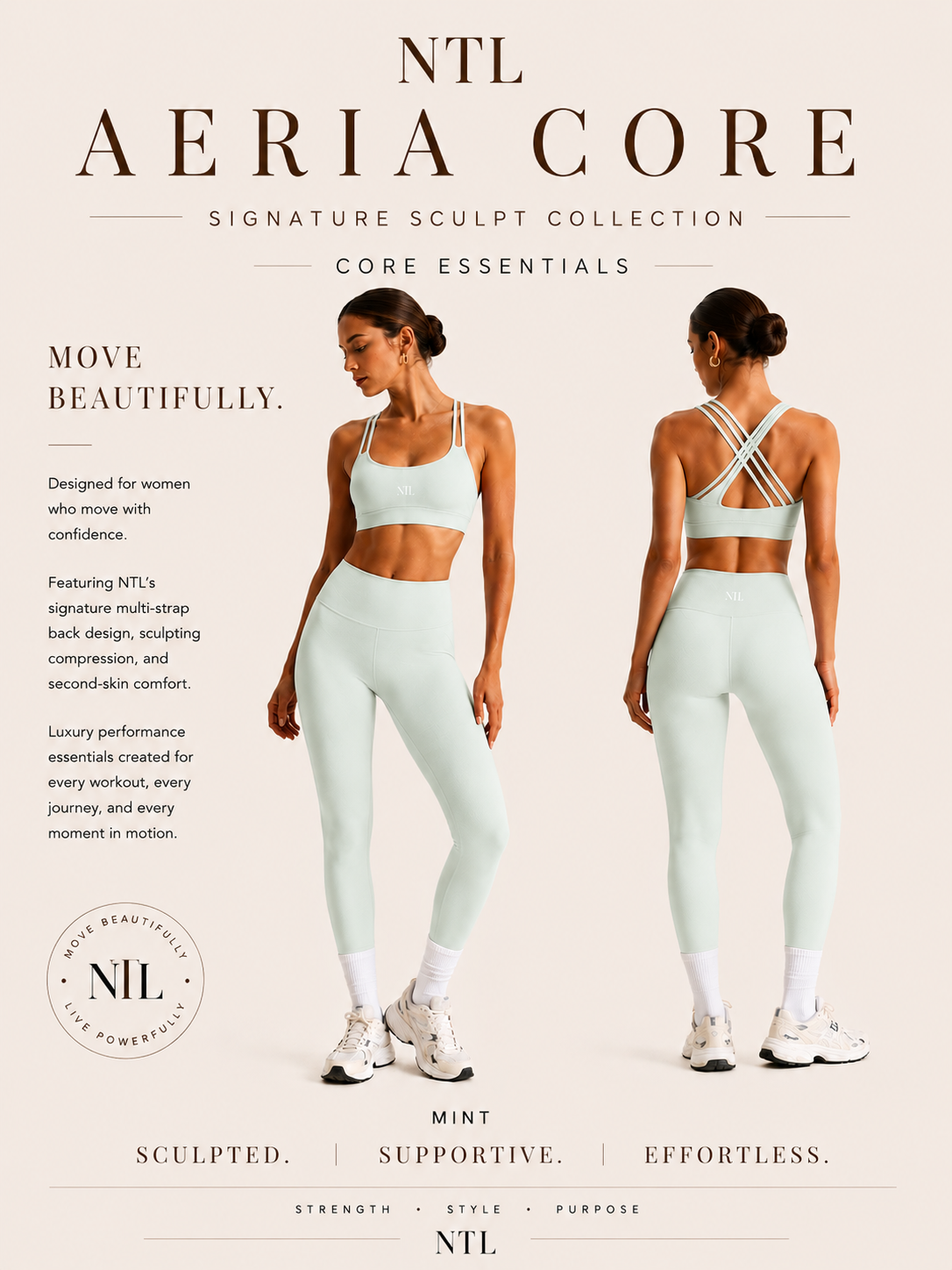 Sports bra & yoga set