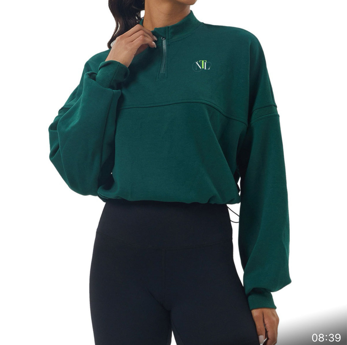 Half z wide shoulder jumper