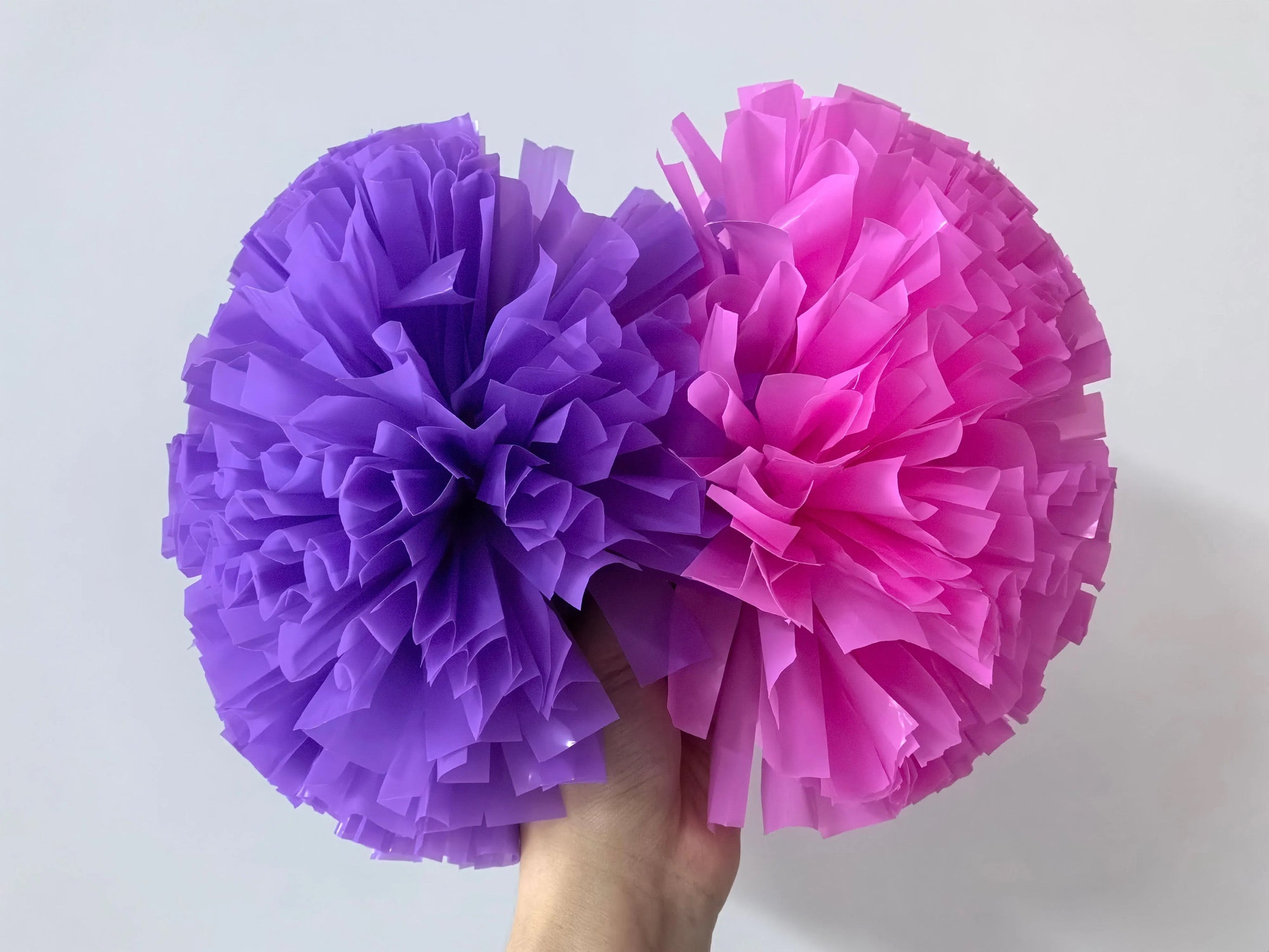 Purple and pink half and half mix