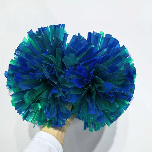 Blue & turquoise fluffy shaker
