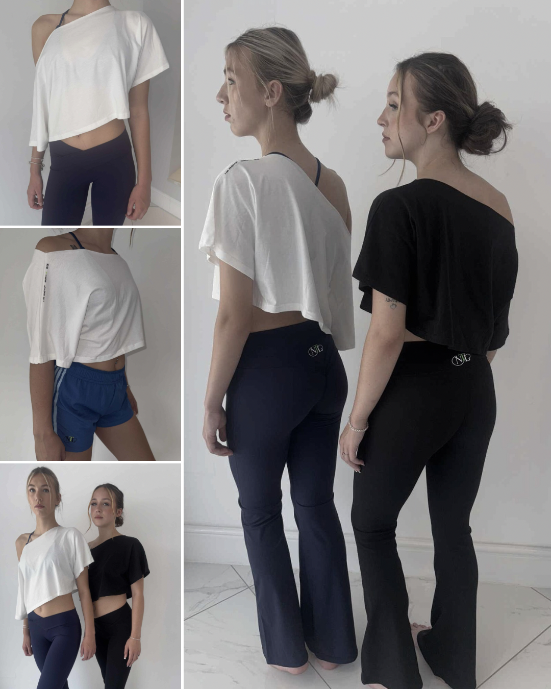 White off the shoulder T-shirt
