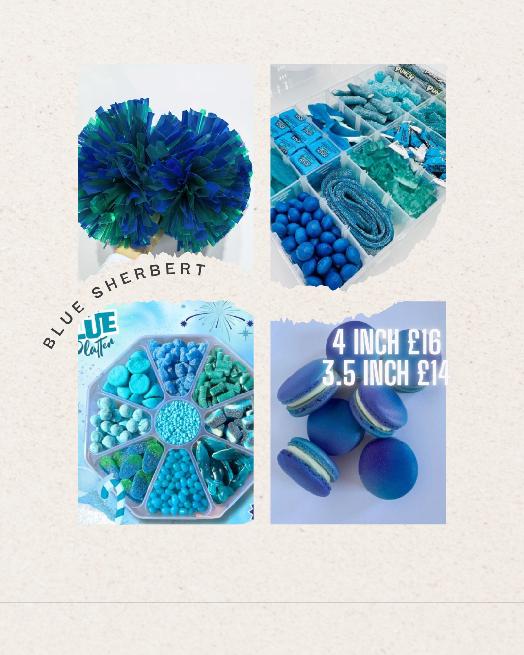 Blue & turquoise fluffy shaker