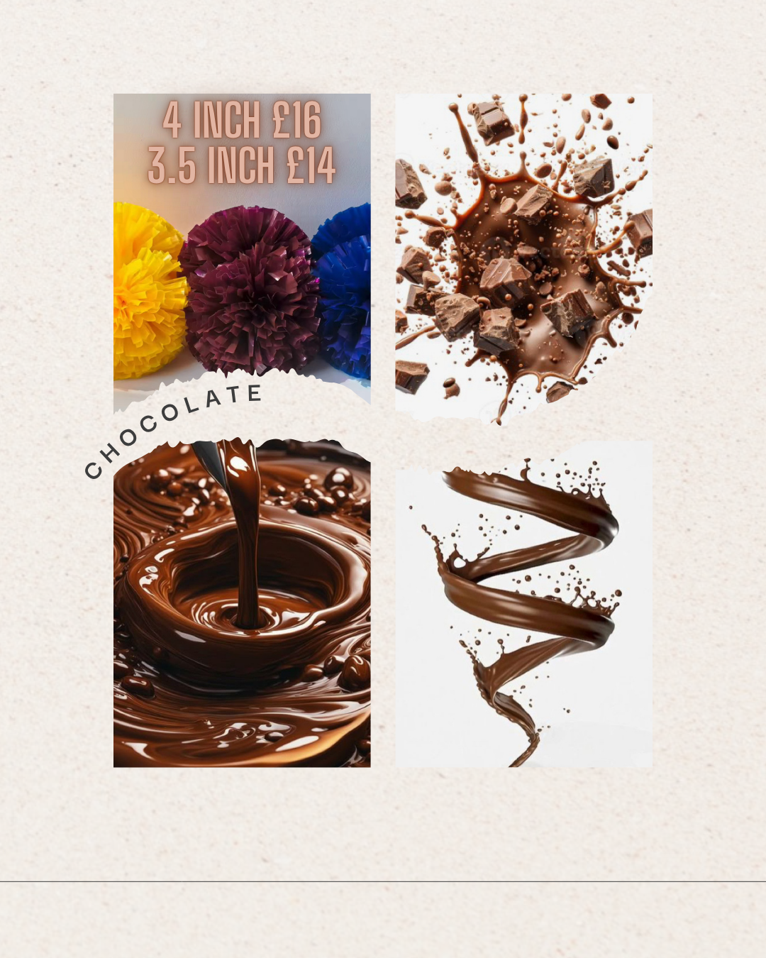 Fluffy Chocolate Pom Pom