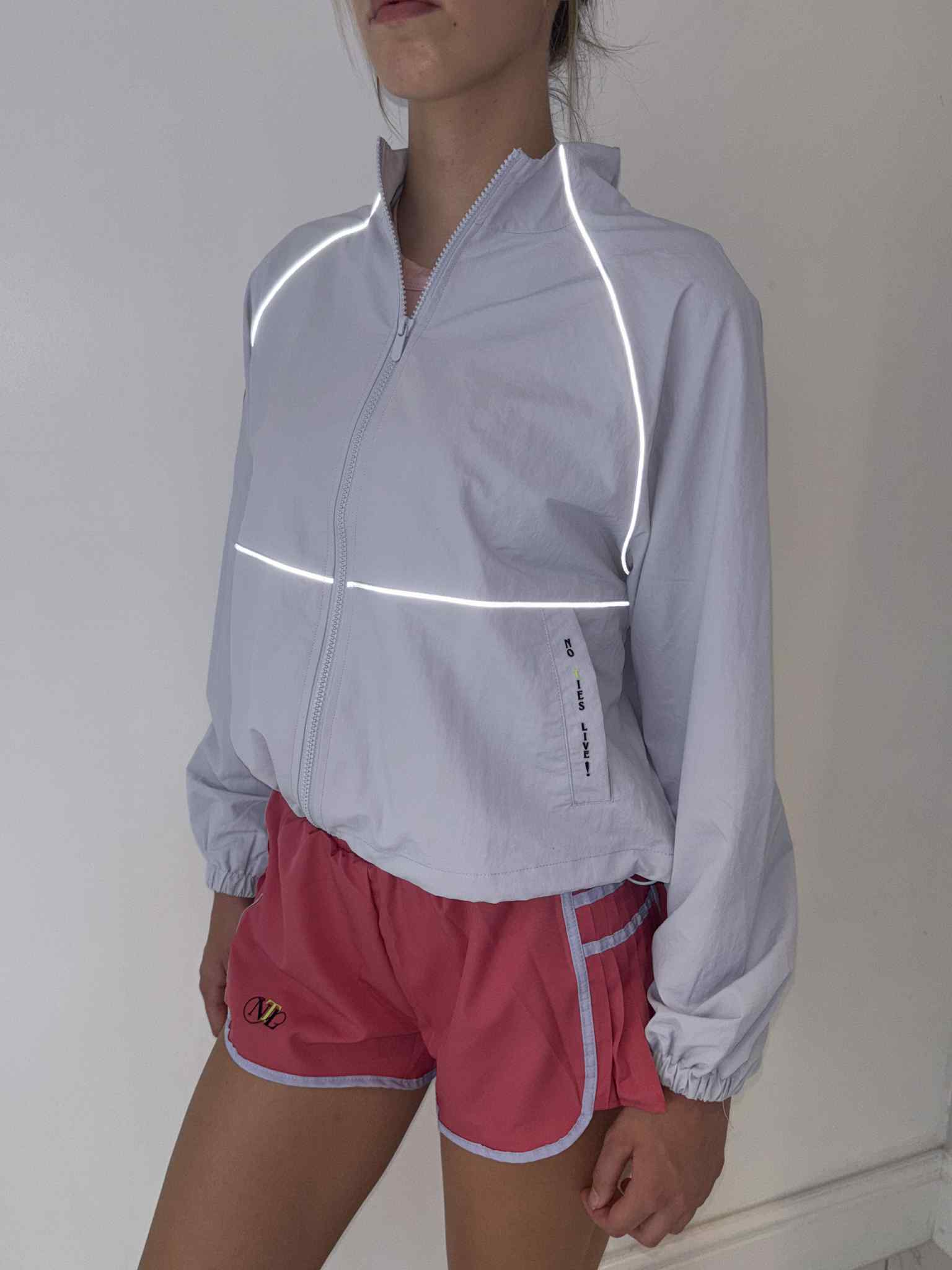 Raspberry tennis shorts