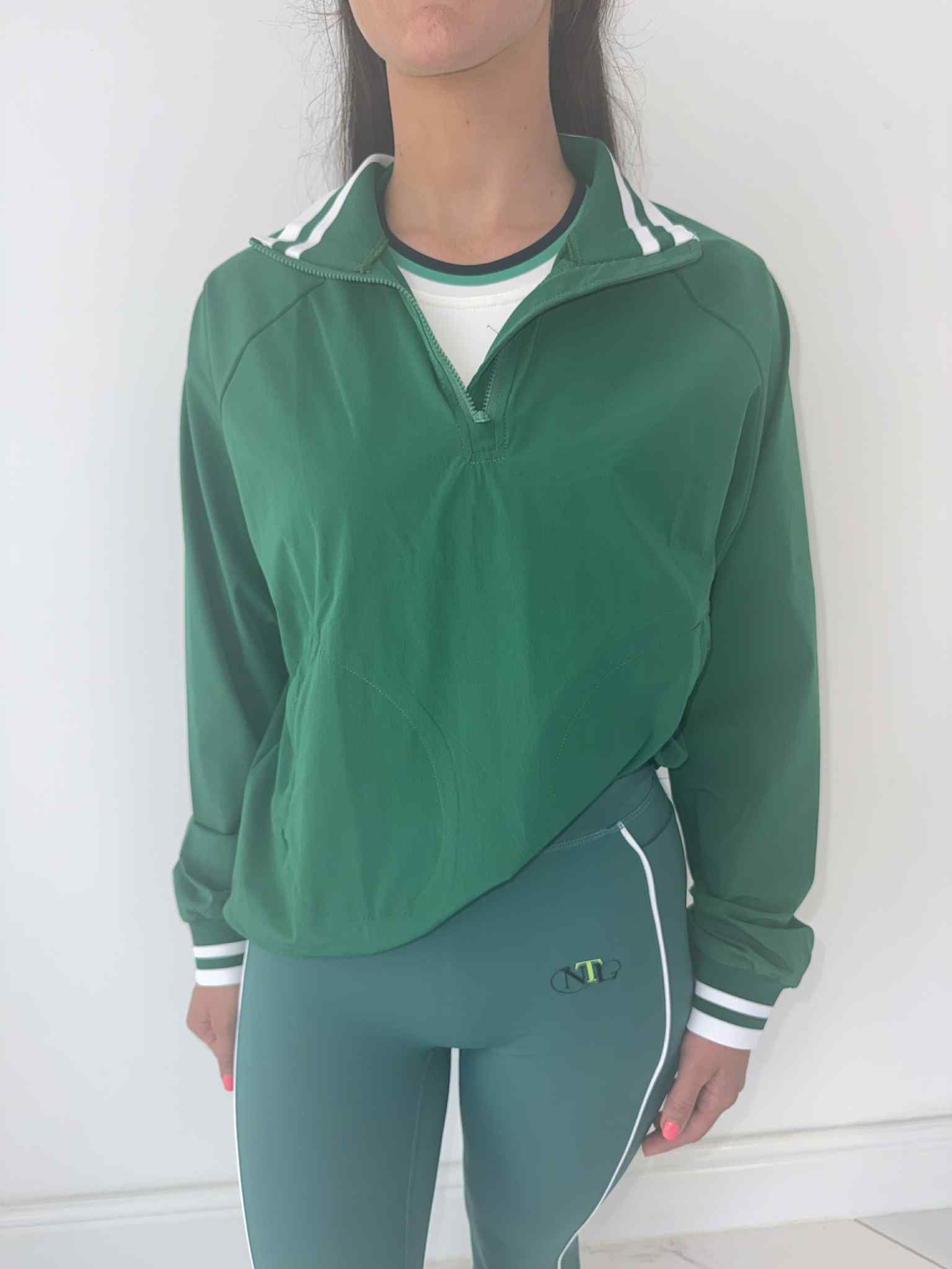 Half zip drawstring jacket