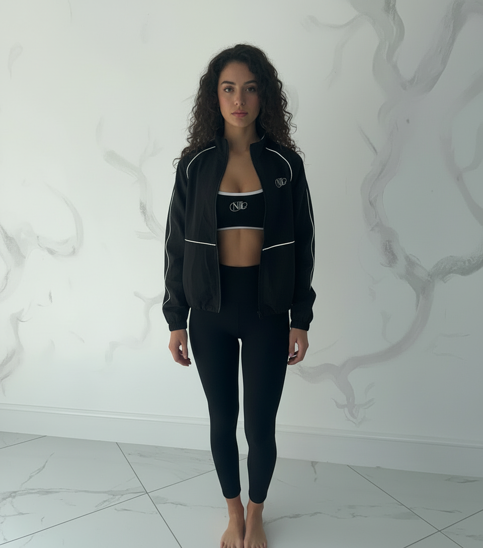 Mint crop sports top