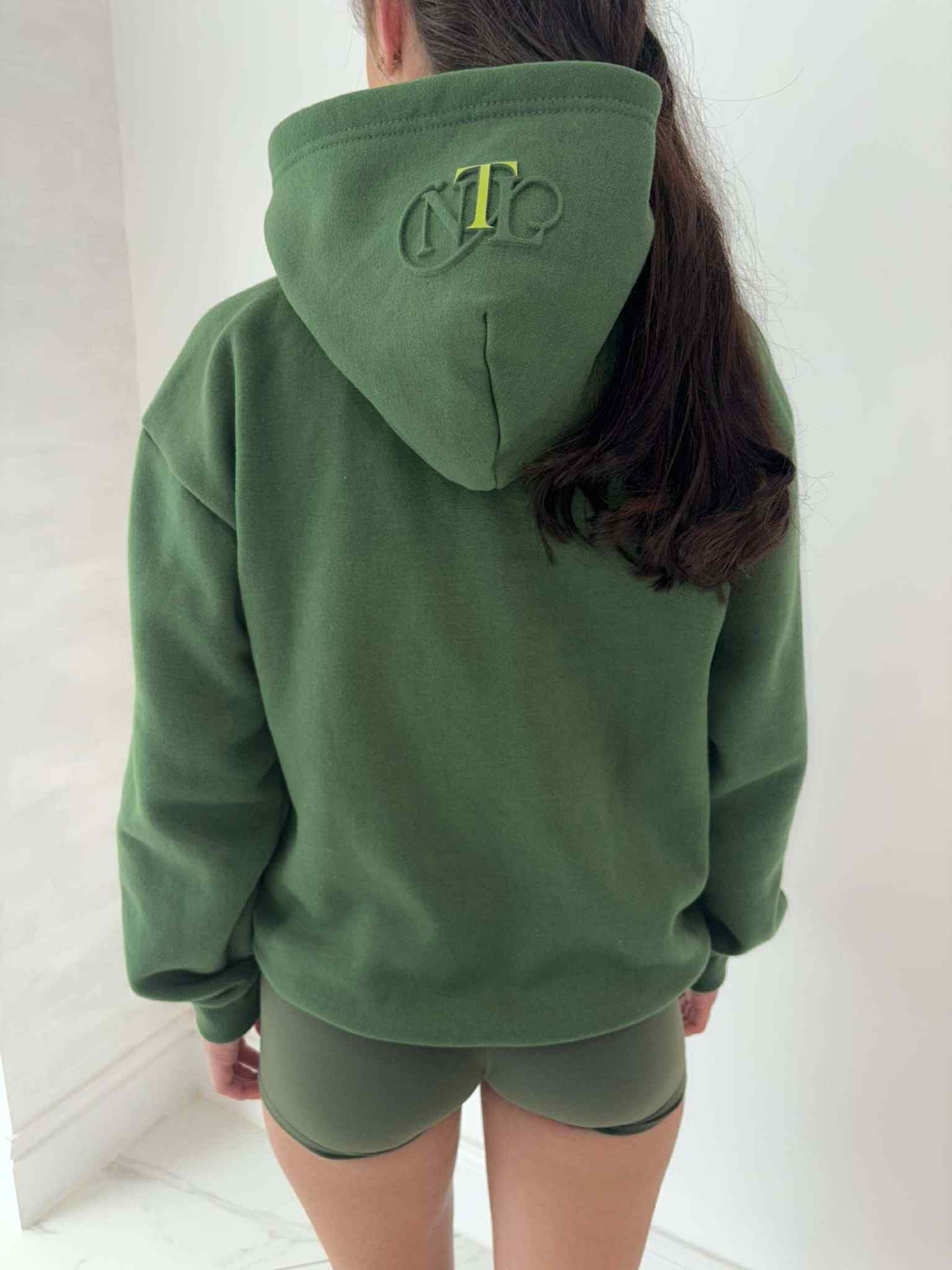 No ties live embossed hoody