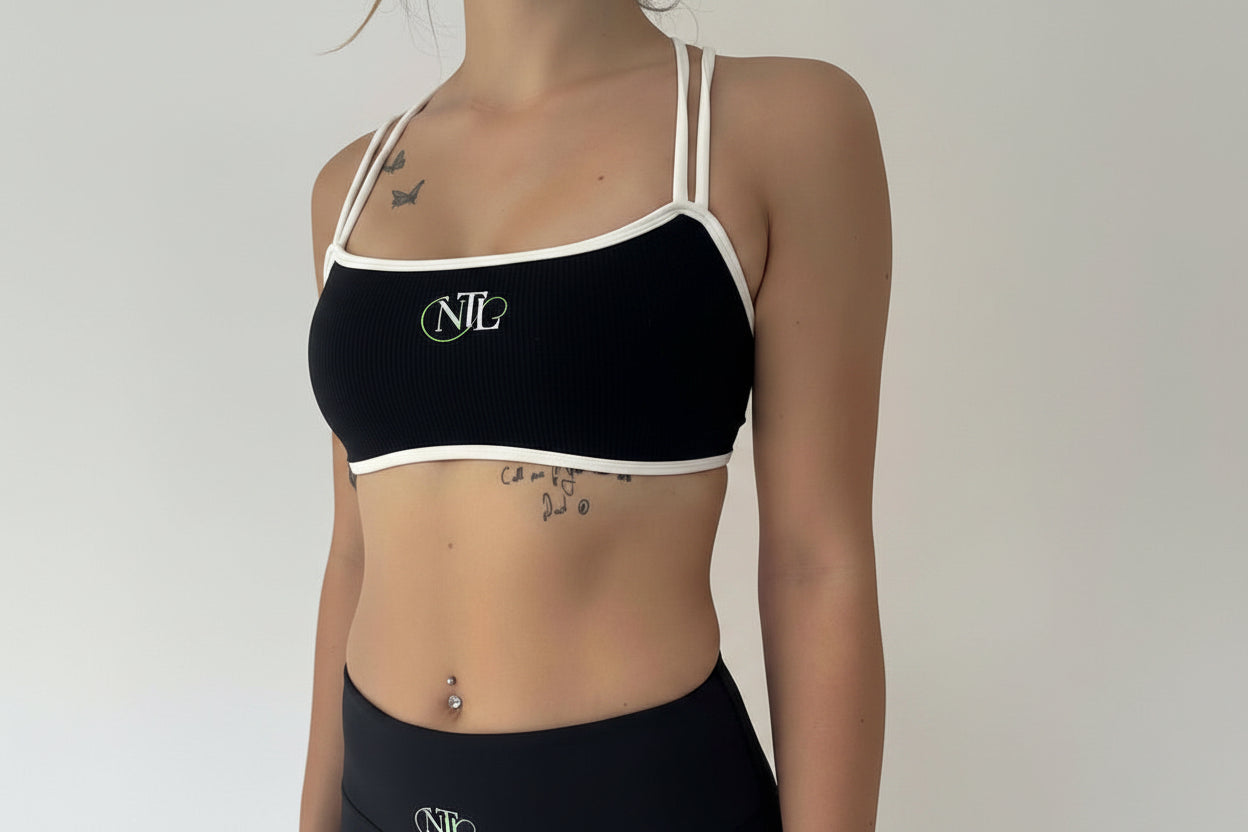 Mint crop sports top