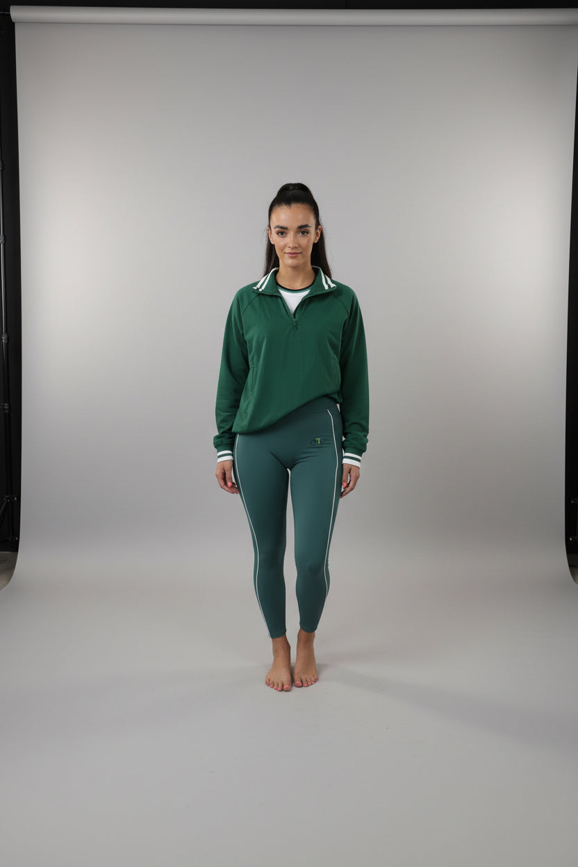 Half zip drawstring jacket
