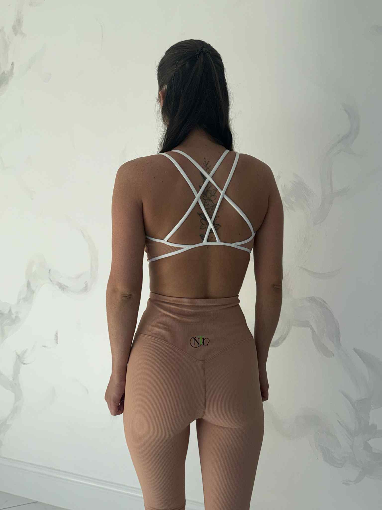 Ribbed flared style yoga set