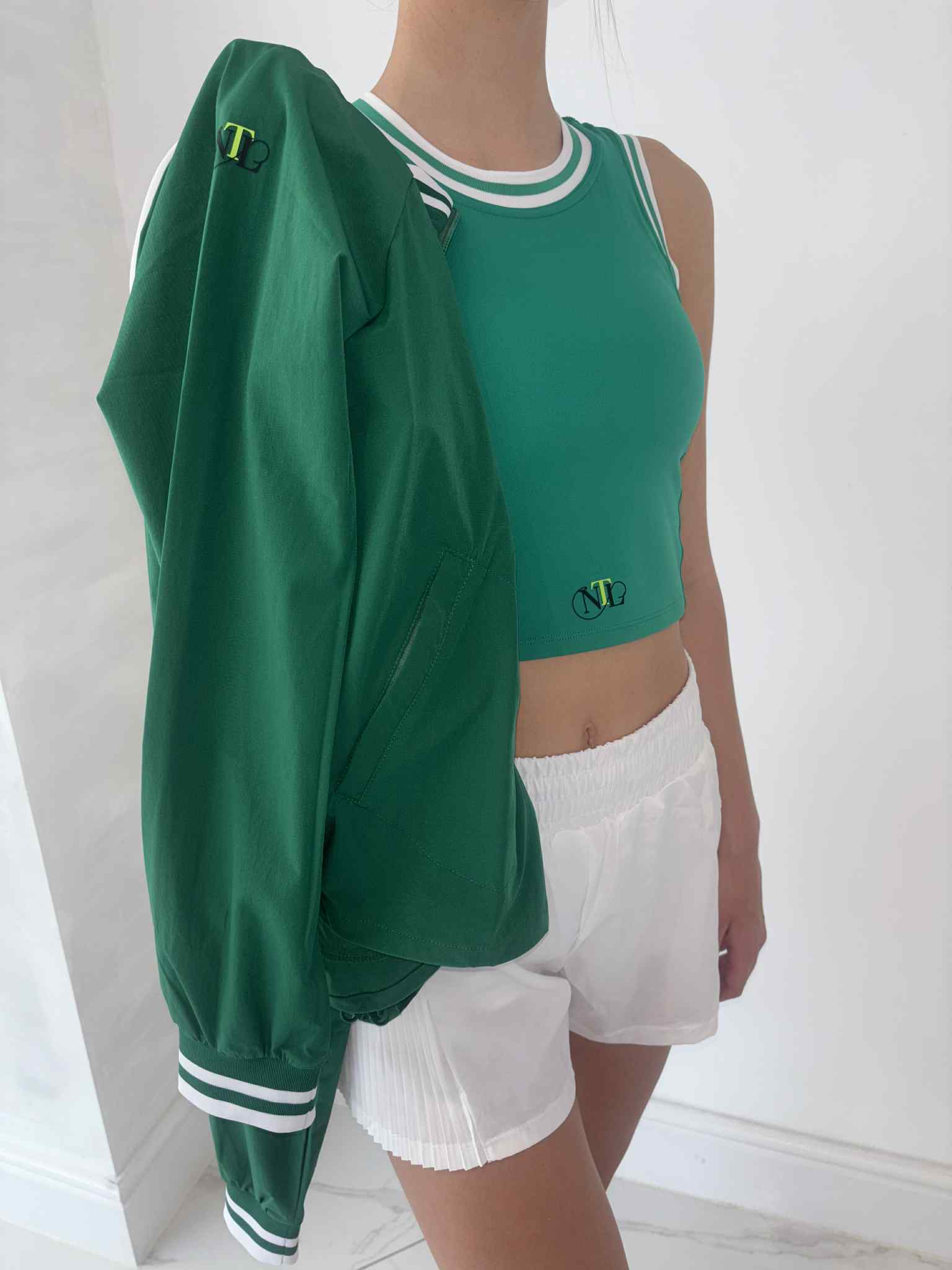 Half zip drawstring jacket