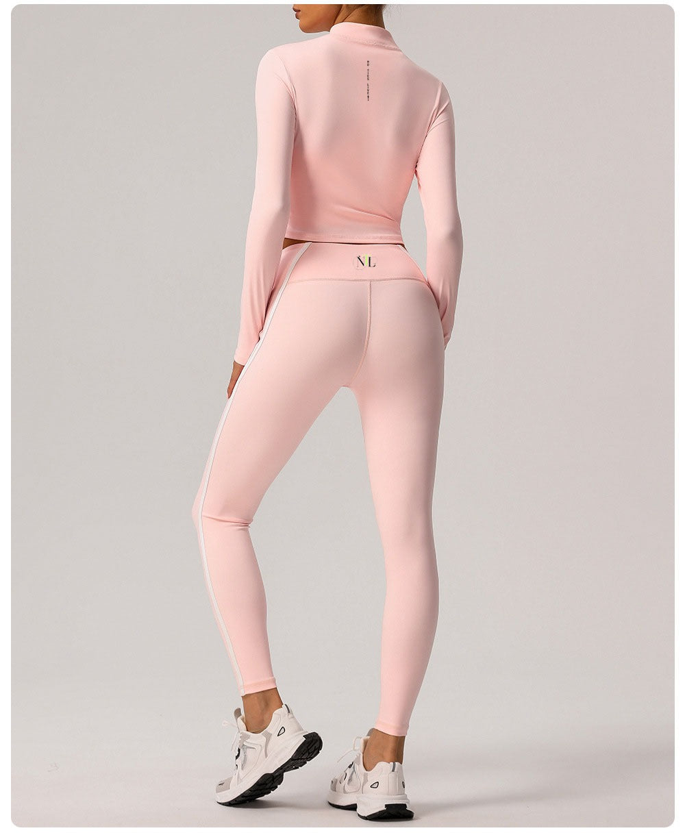 Yoga leggings and sport jacket set
