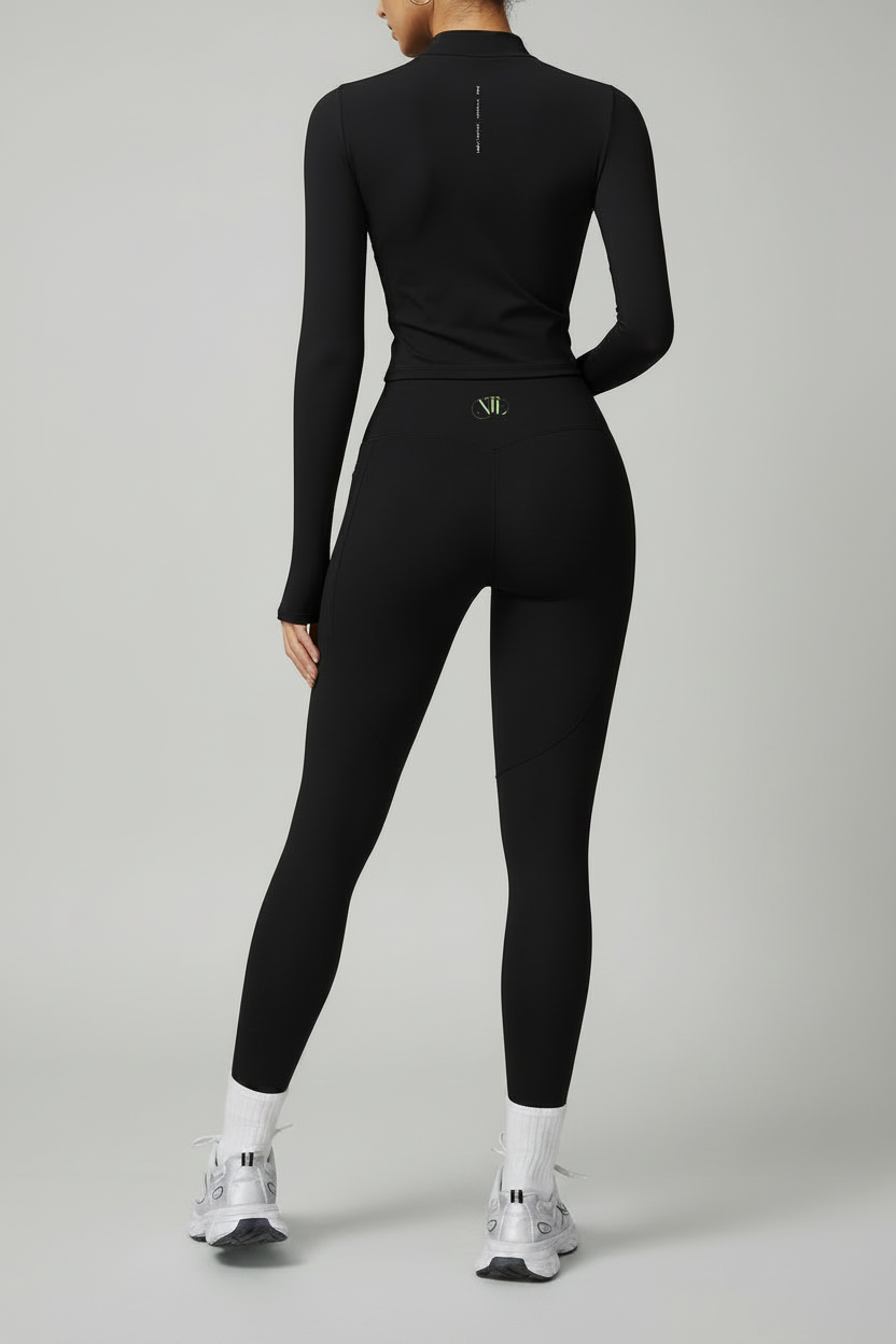 Yoga leggings sports jacket set
